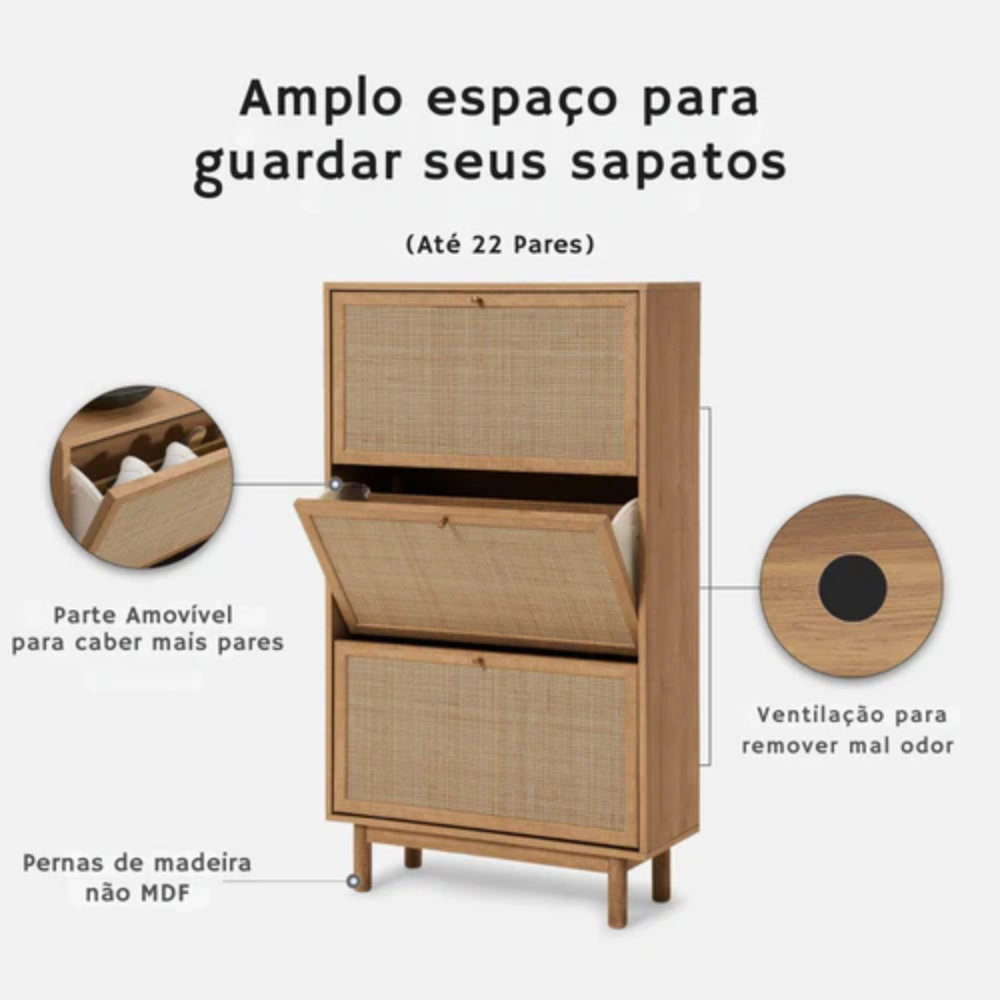 Rattan Prime™ — Menos bagunça à vista, mais beleza no ambiente.