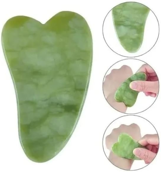 Rolos Rolinho Massageador Pedra Jade Rosto Facial Anti Rugas Cor:Verde