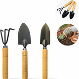 Kit Ferramentas De Jardinagem Mini Pá Rastelo Garfo Manual 21Cm Profissional Para Plantas Jardim Vasos