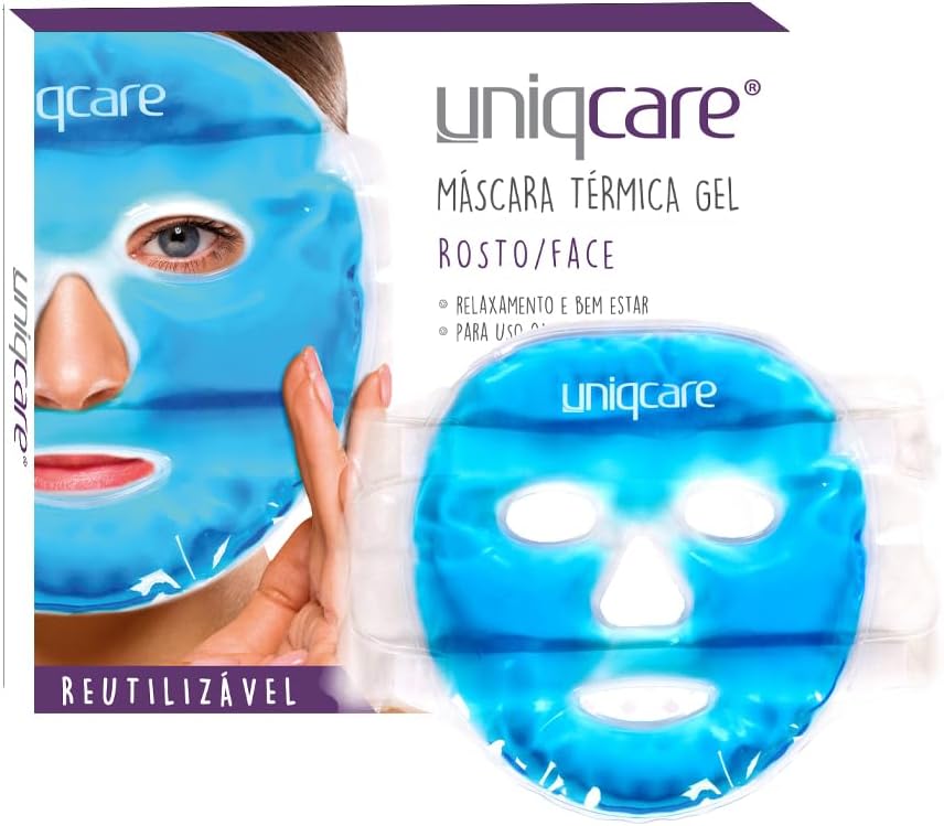 MASCARA TERMICA GEL AZUL PARA ROSTO UNIQCARE COR:AZUL