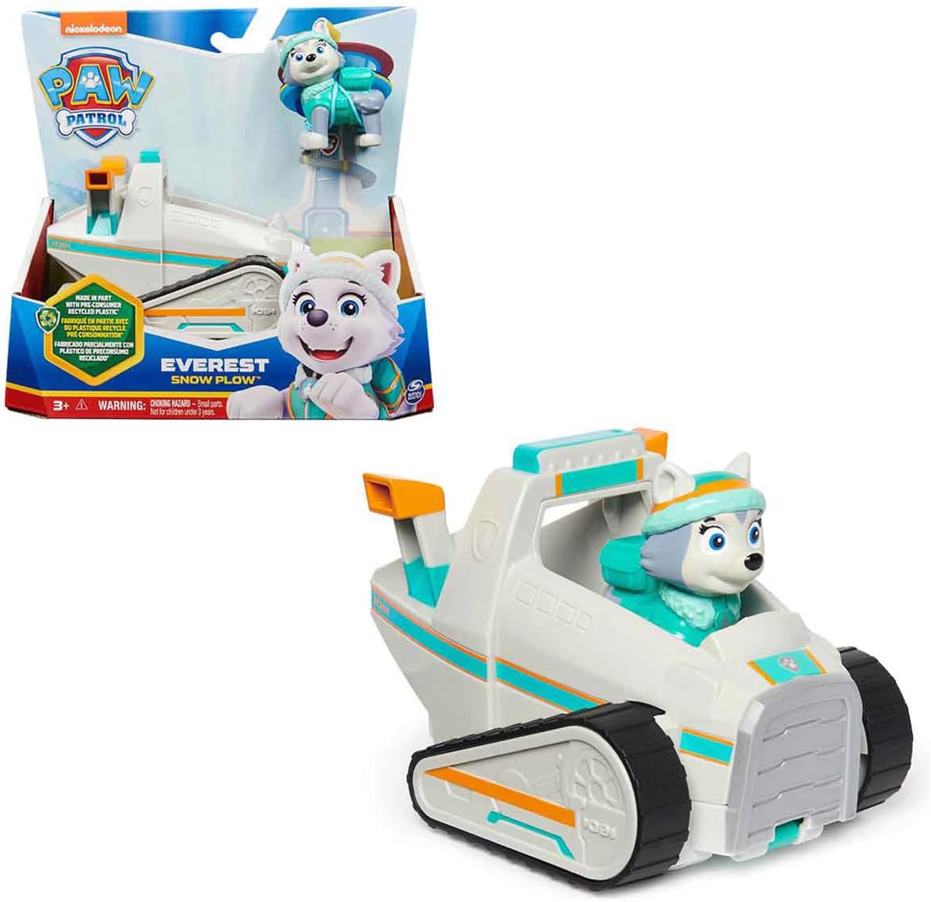 Patrulha Canina - Boneco de 6cm e Veículo - Everest