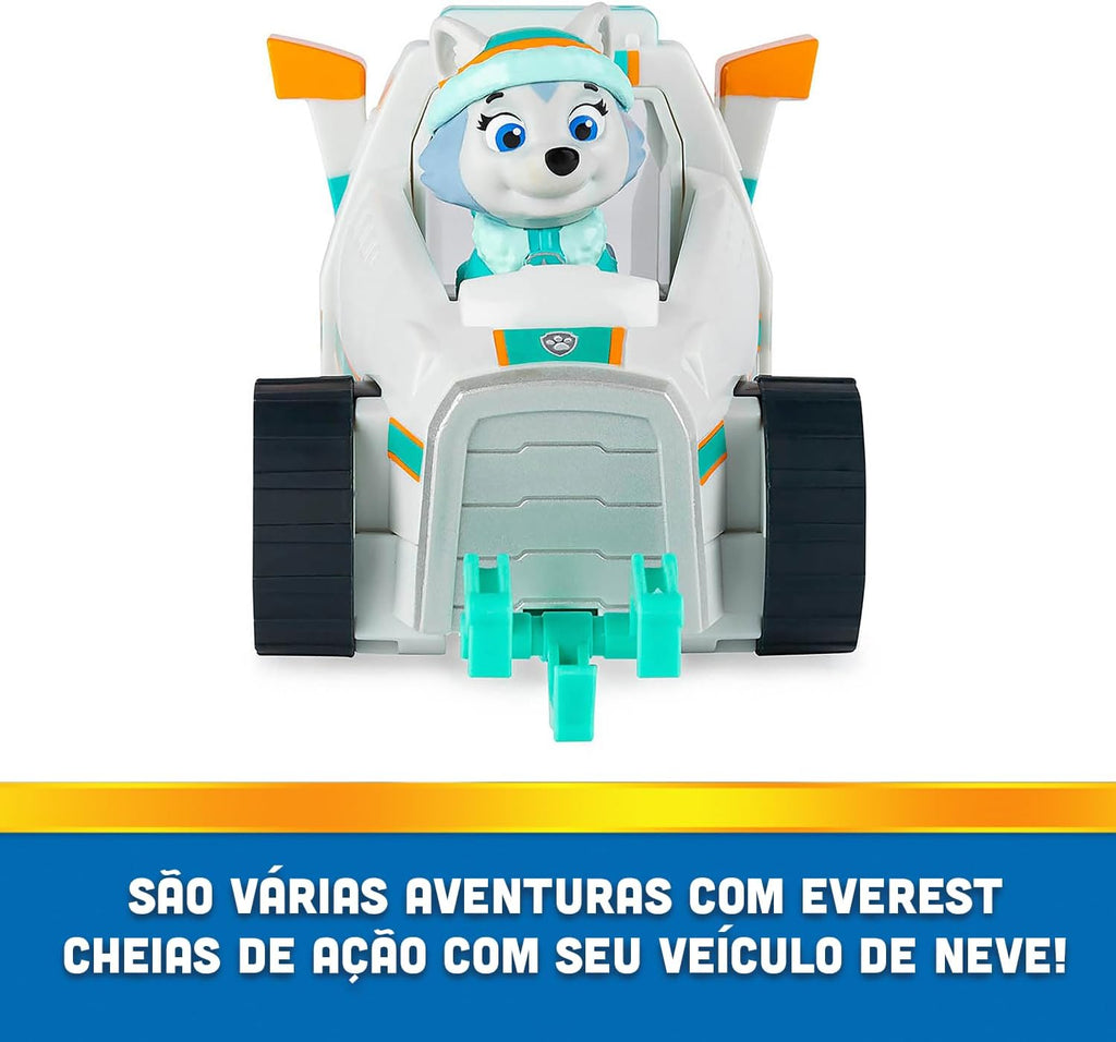 Patrulha Canina - Boneco de 6cm e Veículo - Everest