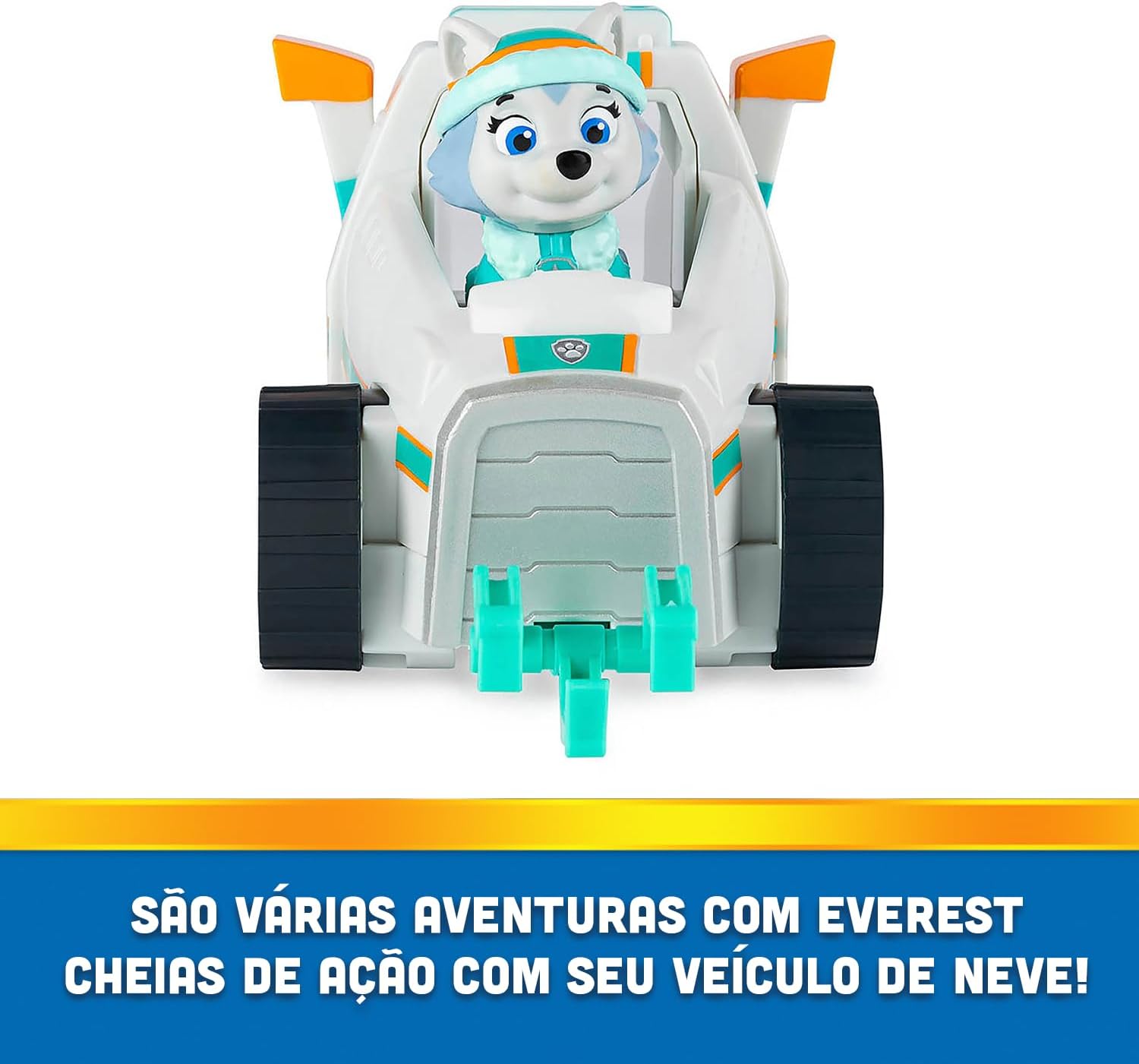 Patrulha Canina - Boneco de 6cm e Veículo - Everest