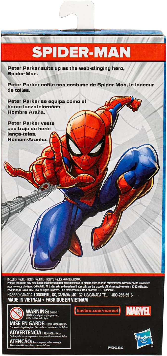 Boneco Marvel Olympus Homem Aranha - E6358 - Hasbro, Vermelho e azul