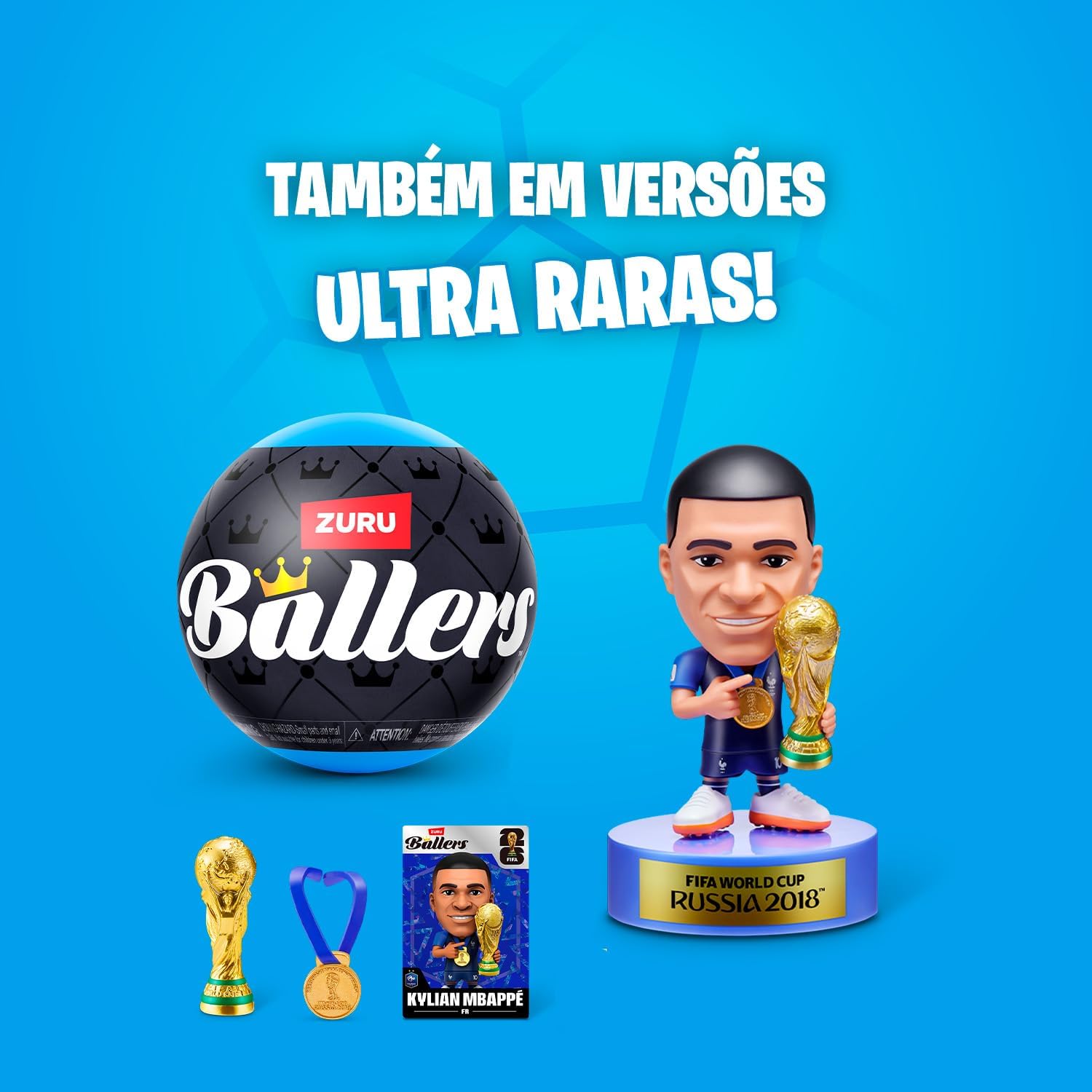 Candide, FIFA World Cup 2026 Ballers, Boneco Surpresa, Acompanha Acessórios - 1 Miniatura