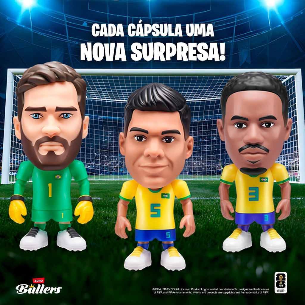 Candide, FIFA World Cup 2026 Ballers, Boneco Surpresa, Acompanha Acessórios - 1 Miniatura