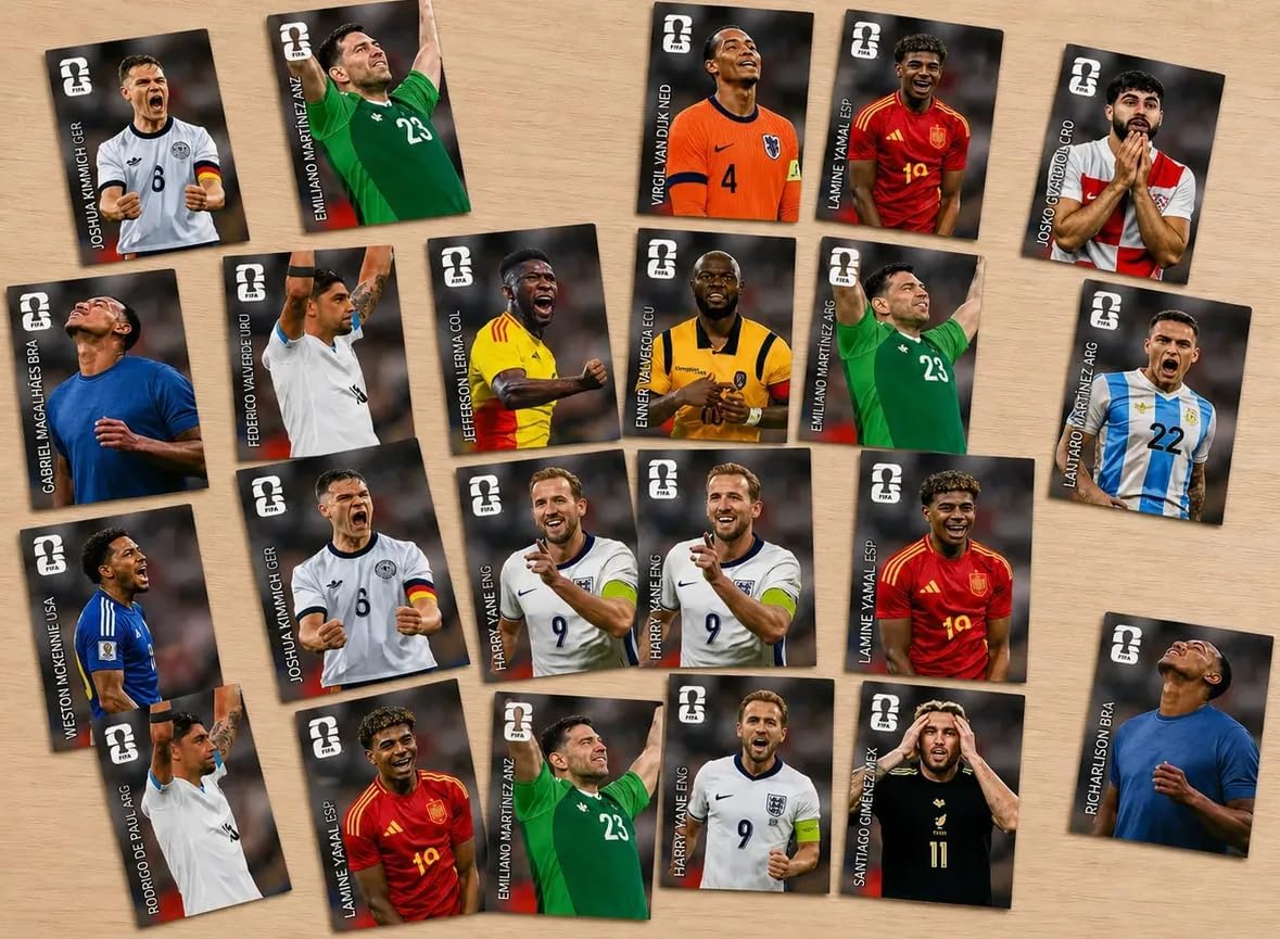 Kit 14 Figurinhas Especial Completa Coca Cola Copa 2026 Oficial Panini