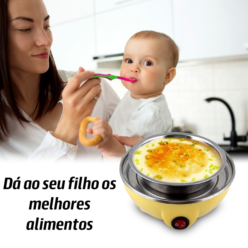 Cozedor de Ovos Portátil a Vapor