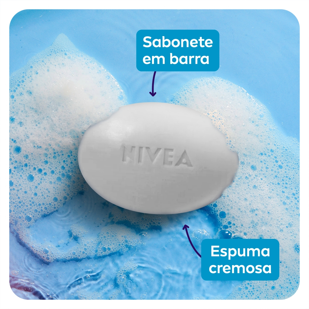 Kit NIVEA Sabonete em Barra Hidratante Leite 85g (6 unidades)