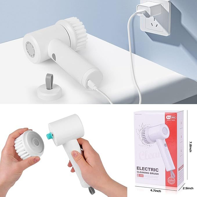Escova Elétrica PowerClean 5 em 1™ - Pare de esfregar sujeira com as mãos