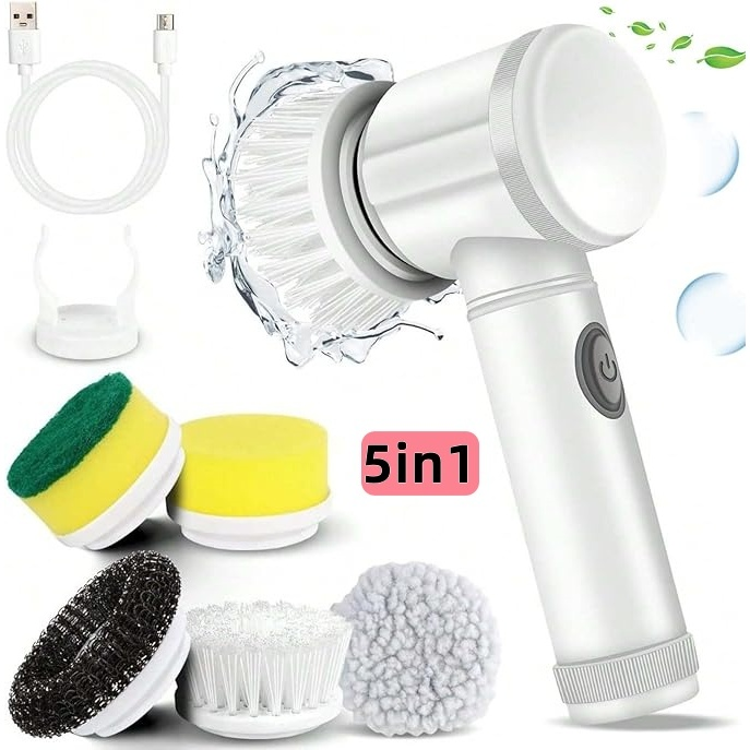Escova Elétrica PowerClean 5 em 1™ - Pare de esfregar sujeira com as mãos