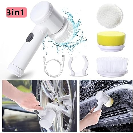 Escova Elétrica PowerClean 5 em 1™ - Pare de esfregar sujeira com as mãos
