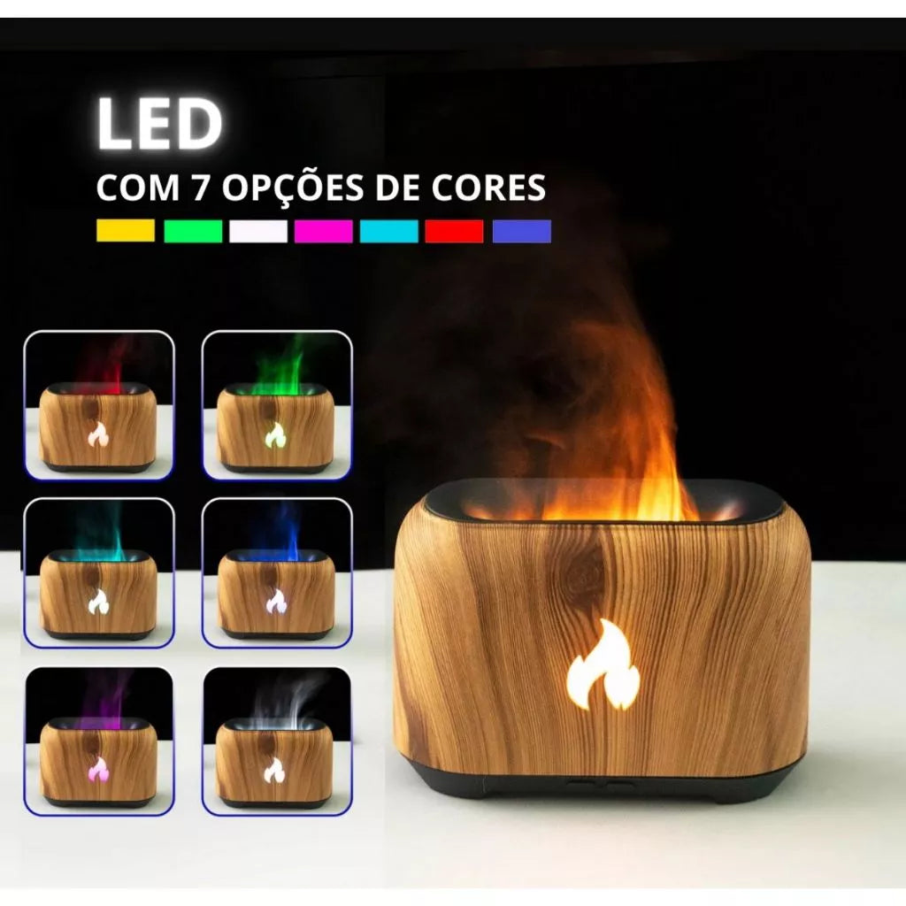 Difusor Umidificador Efeito Chama 3D