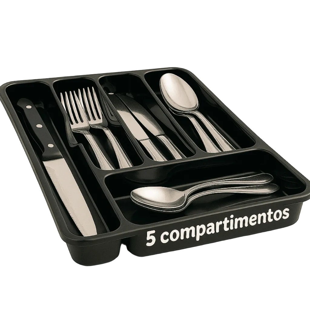 Porta Talheres Organizador de Gaveta de Cozinha