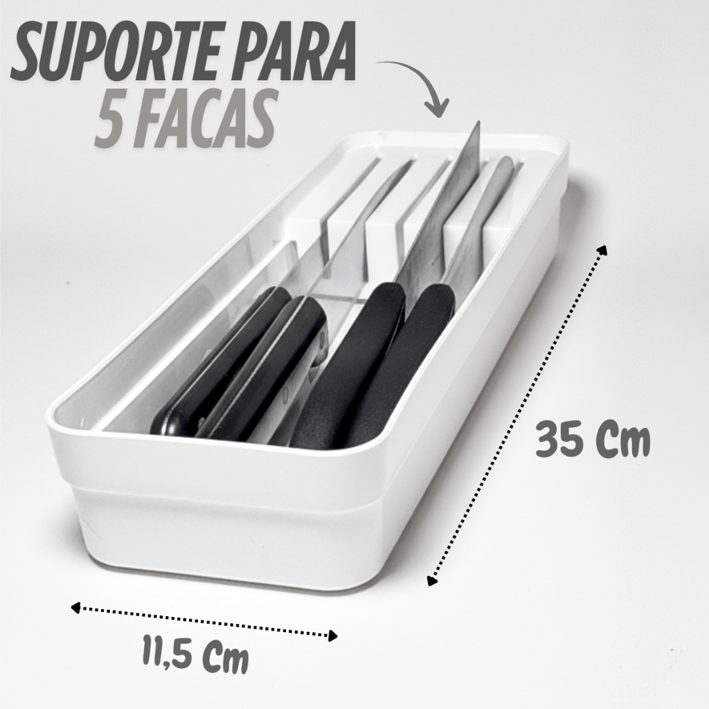 Porta Talheres Organizador de Gaveta de Cozinha