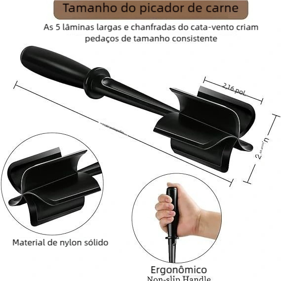 Picador de Carne com Lâminas Afiadas