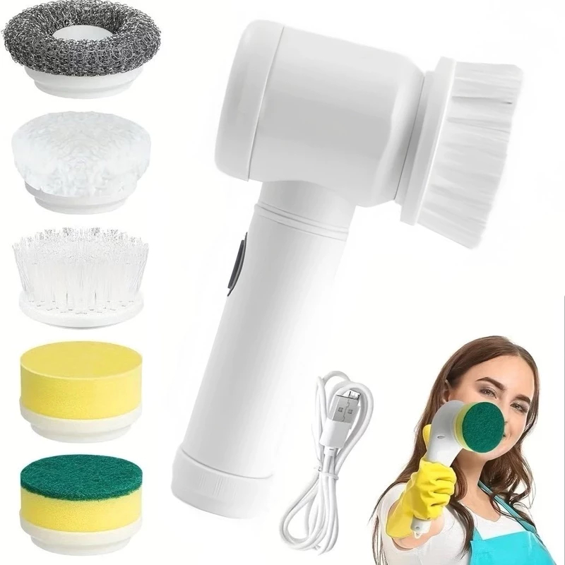 Escova Elétrica PowerClean 5 em 1™ - Pare de esfregar sujeira com as mãos