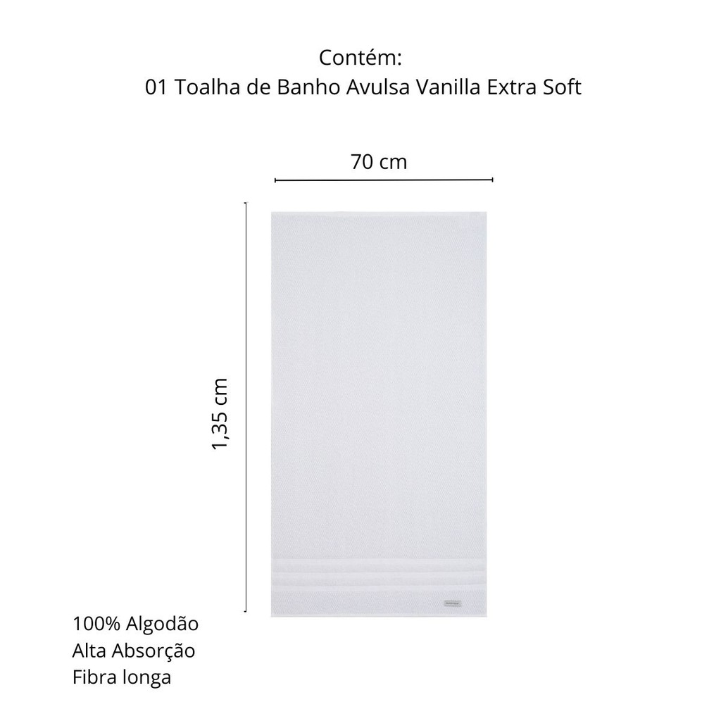 Toalhas de Banho Vanilla Extra Soft