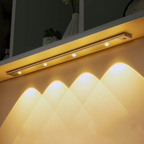 Luminária LED com Sensor de Movimento Recarregável USB 3 Cores